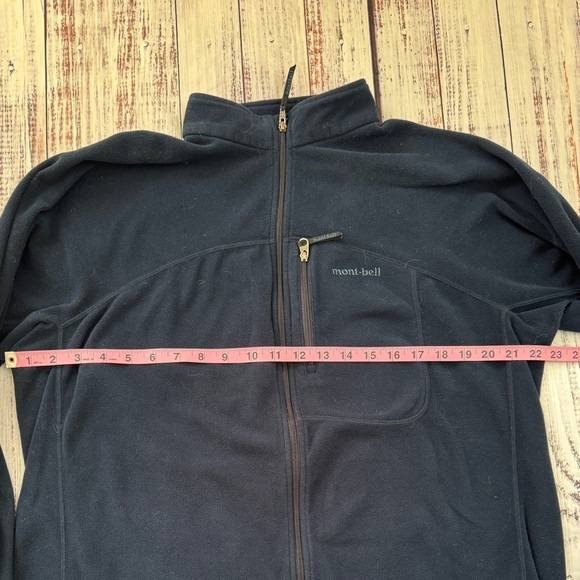 MONT BELL Men’s Blue Full Zipper Fleece Jacket X Large - Picture 2 of 6
